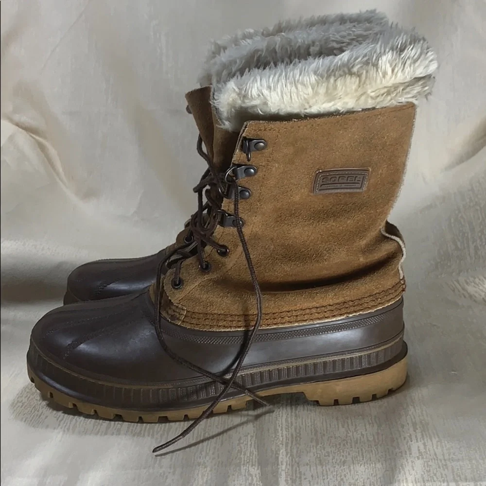 SOREL USA Kaufman Men’s Winter Snow Boots- Size 8-Made in USA